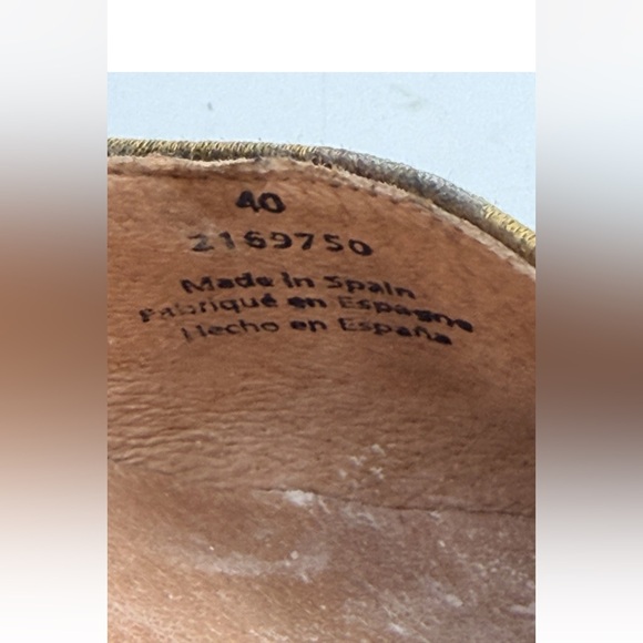 Free People Wythe T-Strap Platform Moss Satin Block Heels Made In Spain Sz. 9.5 - Picture 10 of 12